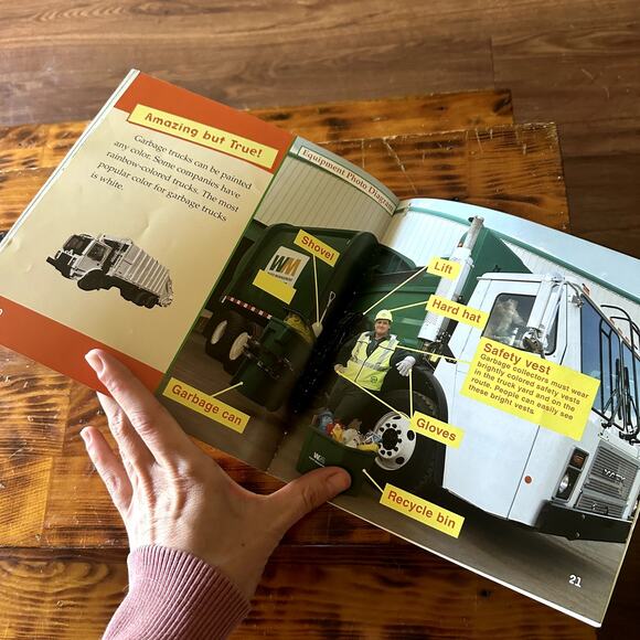 First Facts A Day In The Life Of A Garbage Collector Paperback Book - Picture 5 of 7